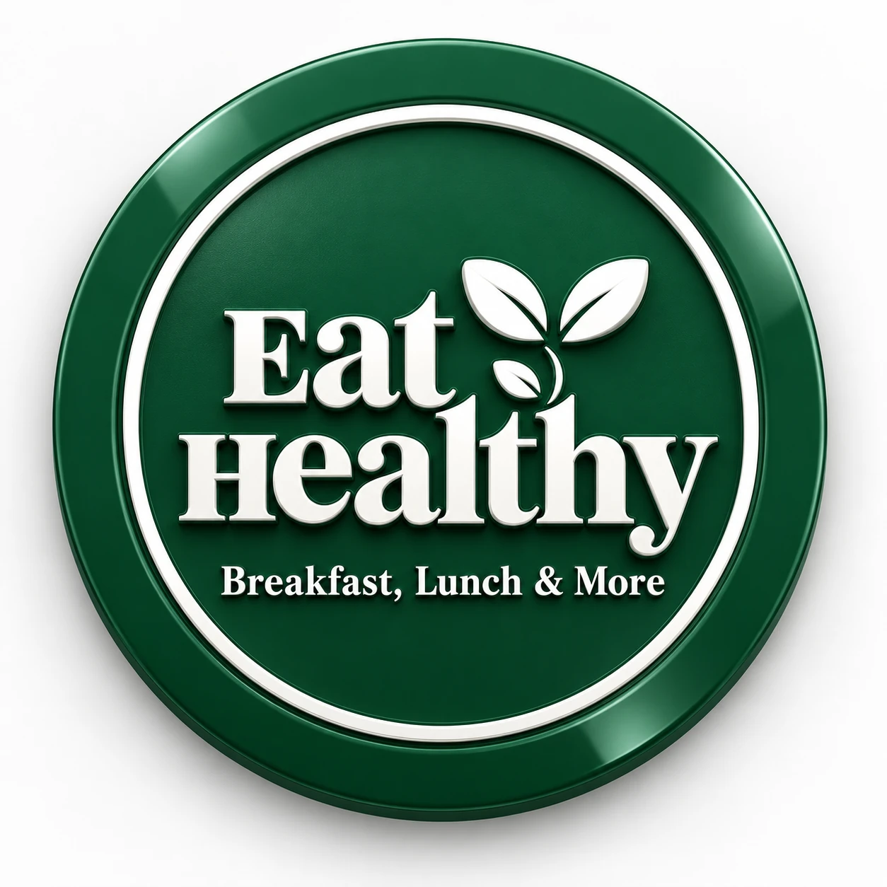 Eat Healthy 3D logo