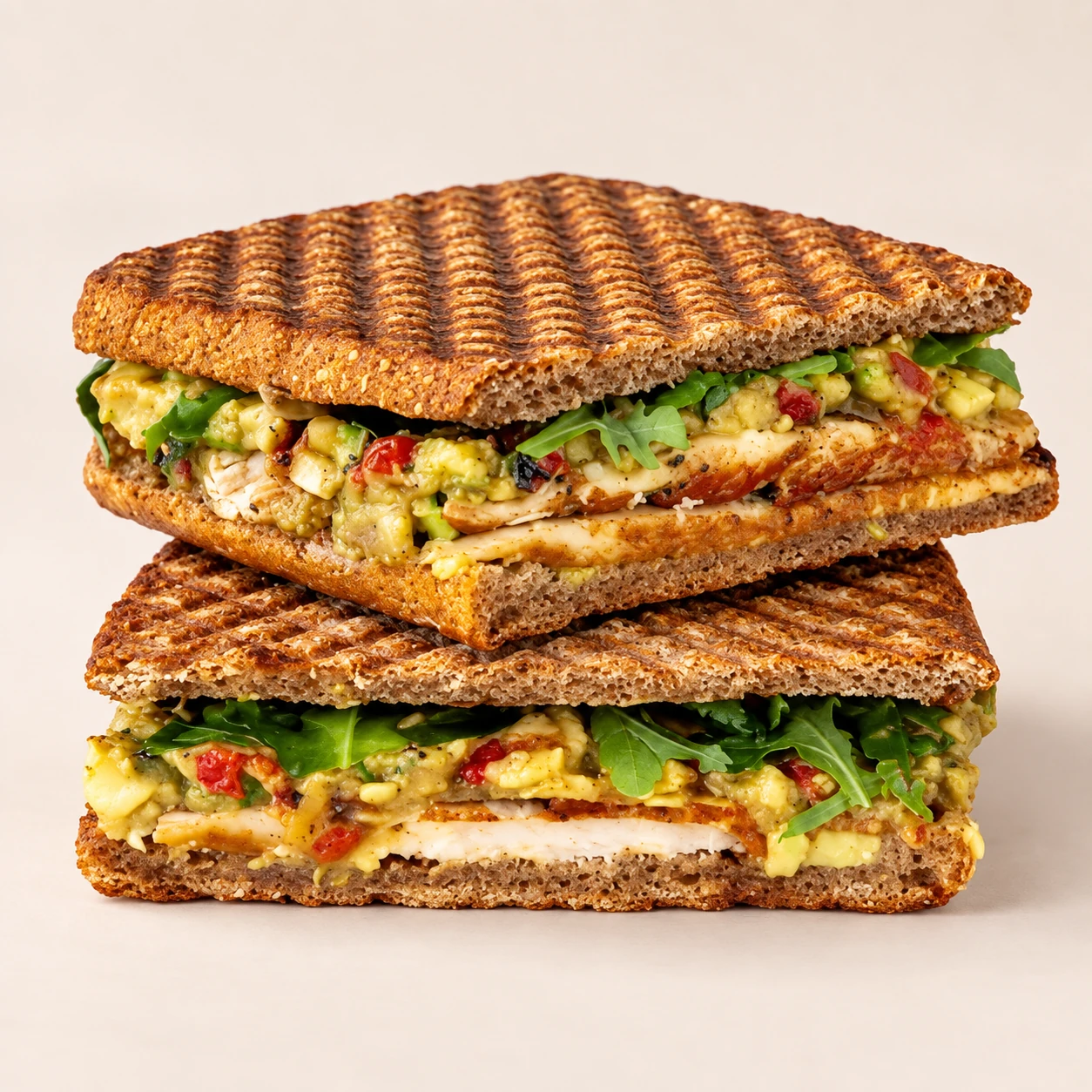 Chicken Avocado Panini · Styled