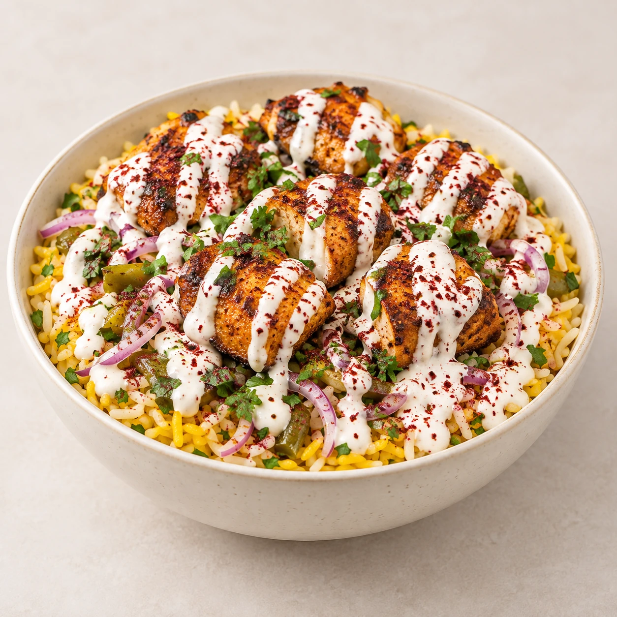 Creamy Chicken Rice · Styled