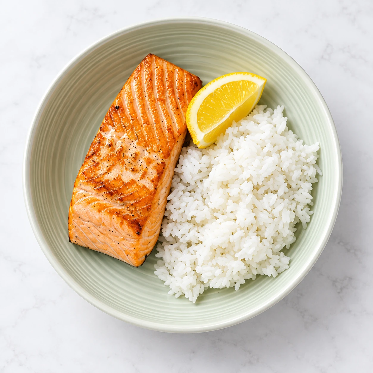 Salmon & Rice · Styled